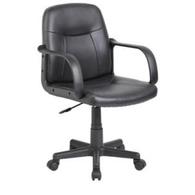 Velco Pro Systems ΚΑΡΕΚΛΑ ΓΡΑΦΕΙΟΥ ΜΑΥΡΗ-ΔΙΑΣΤΑΣΕΙΣ: 55x55x81/94cm- ΕΠΙΦΑΝΕΙΑ PVC