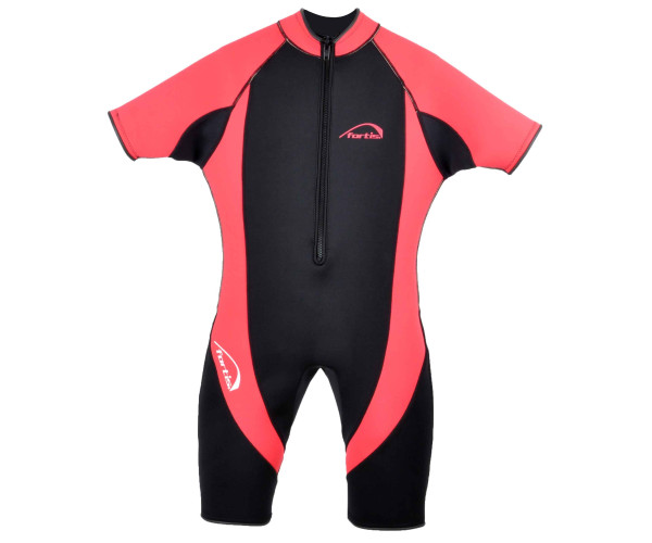 fortis ΣΤΟΛΗ ΚΑΤΑΔΥΣΗΣ MONOSHORT ΓΥΝΑΙΚΕΙΑ  ΜΑΥΡΟ-ΡΟΖ 3mm XS