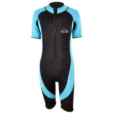 fortis ΣΤΟΛΗ ΚΑΤΑΔΥΣΗΣ MONOSHORT  ΠΑΙΔΙΚΗ ΜΑΥΡΟ-ΜΠΛΕ 3mm Νο6 (116-127cm)