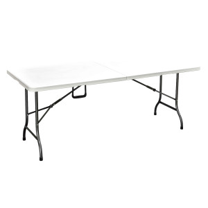 ΤΡΑΠΕΖΙ  ΠΤΥΣΣΟΜΕΝΟ CATERING ΒΑΛΙΤΣΑ 180x75x72cm ΛΕΥΚΟ
