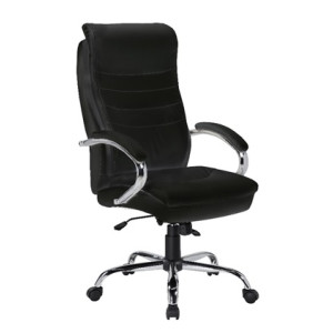 VELCO Pro Systems ΚΑΡΕΚΛΑ ΓΡΑΦΕΙΟΥ ΜΑΥΡΗ ΔΙΕΥΘΥΝΤΟΥ- ΔΙΑΣΤΑΣΕΙΣ: 64x71x110/120cm - ΕΠΙΦΑΝΕΙΑ PU+PVC