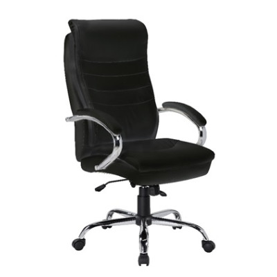 VELCO Pro Systems ΚΑΡΕΚΛΑ ΓΡΑΦΕΙΟΥ ΜΑΥΡΗ ΔΙΕΥΘΥΝΤΟΥ- ΔΙΑΣΤΑΣΕΙΣ: 64x71x110/120cm - ΕΠΙΦΑΝΕΙΑ PU+PVC