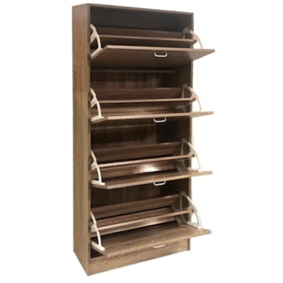 VELCO Pro Systems ΠΑΠΟΥΤΣΟΘΗΚΗ  ΜΕ ΤΕΣΣΕΡΙΣ ΠΟΡΤΕΣ-ΑΕΡΙΖΟΜΕΝΗ ΠΛΑΤΗ 63x24x150cm ΣΦΕΝΔΑΜΟΣ