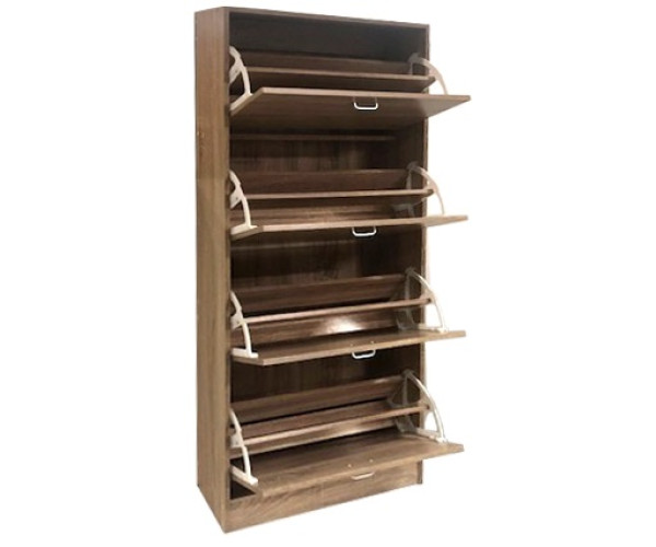 VELCO Pro Systems ΠΑΠΟΥΤΣΟΘΗΚΗ  ΜΕ ΤΕΣΣΕΡΙΣ ΠΟΡΤΕΣ-ΑΕΡΙΖΟΜΕΝΗ ΠΛΑΤΗ 63x24x150cm ΣΦΕΝΔΑΜΟΣ