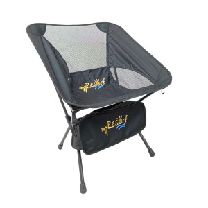 ΠΟΛΥΘΡΟΝΑ ΜΑΥΡΗ ΜΕΤΑΛΛΙΚΗ ΠΤΥΣΣΟΜΕΝΗ POLYESTER 600D 59x50x64cm ΜΕ ΘΗΚΗ