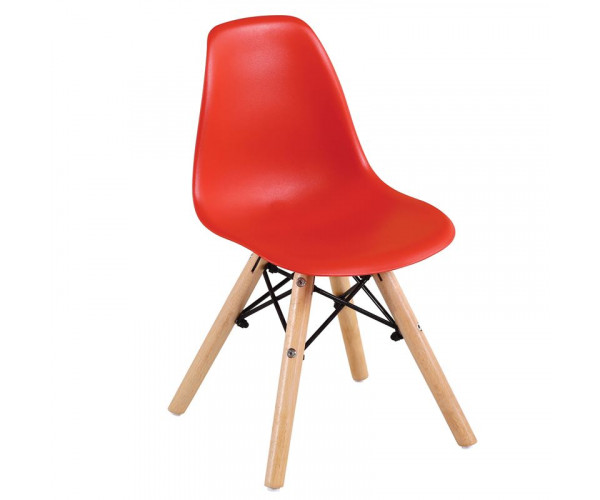 ART Wood Kid Καρέκλα Ξύλο - PP Κόκκινο (ΣΕΤ 4 τεμ)