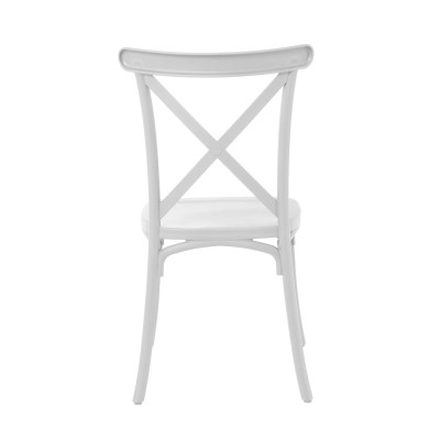 DESTINY Καρέκλα Πολυπροπυλένιο (PP), Απόχρωση Άσπρο, Στοιβαζόμενη