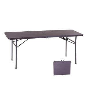 BLOW-Pro Τραπέζι Συνεδρίου - Catering Πτυσσόμενο (Βαλίτσα), HDPE Καρυδί