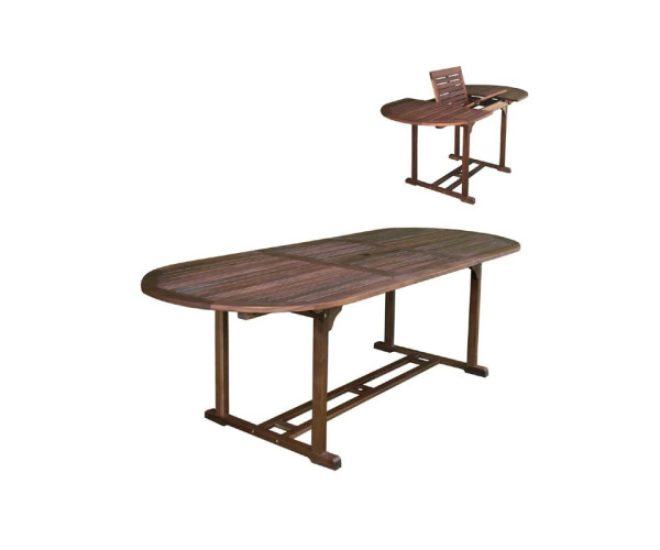 GARDEN Τραπέζι Επεκτεινόμενο Oval, Ξύλο Acacia GARDEN Τραπέζι Επεκτεινόμενο Oval, Ξύλο Acacia