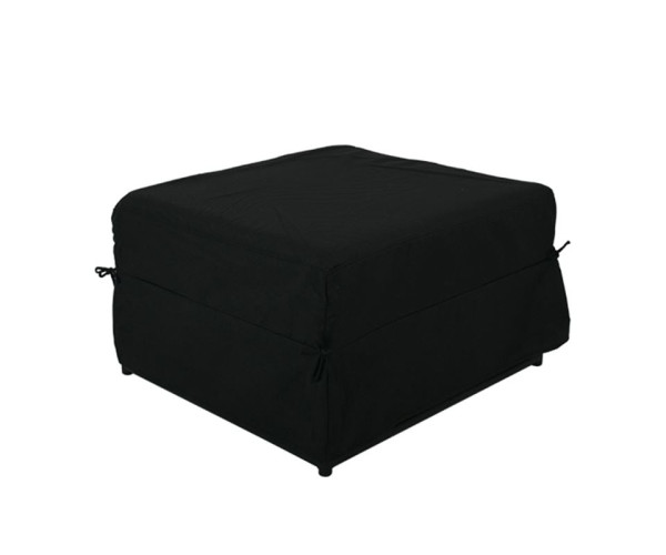 LOGAN Σκαμπό - Κρεβάτι, Σαλονιού - Καθιστικού, Στρώμα 7cm, Ύφασμα Μαύρο