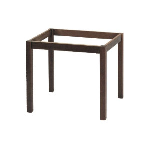 ΚΑΦΕΝΕΙΟΥ Βάση Τραπεζιού Οξιά Λυόμενο για Επιφάνεια 60x60cm, Βαφή Εμποτισμού Καρυδί