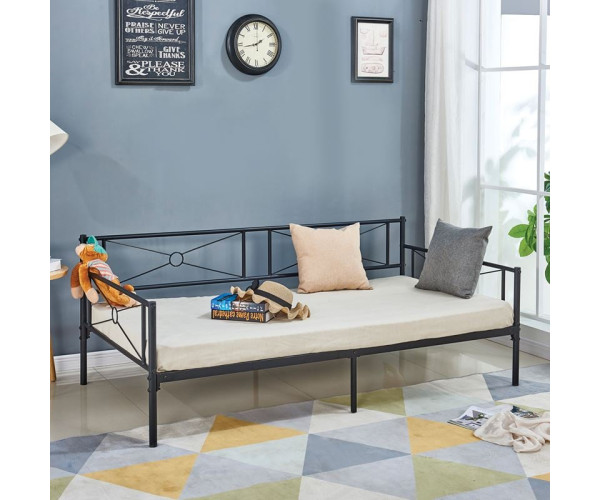 QUEEN Daybed Κρεβάτι Μέταλλο Βαφή Μαύρο QUEEN Daybed Κρεβάτι Μέταλλο Βαφή Μαύρο