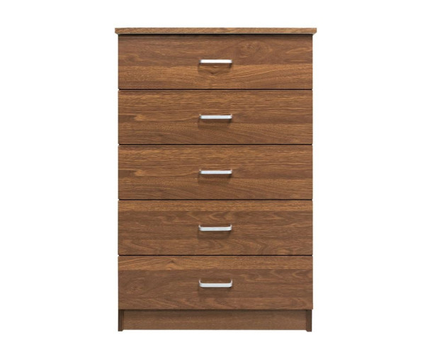 DRAWER Συρταριέρα με 5 Συρτάρια, Απόχρωση Καρυδί DRAWER Συρταριέρα με 5 Συρτάρια, Απόχρωση Καρυδί