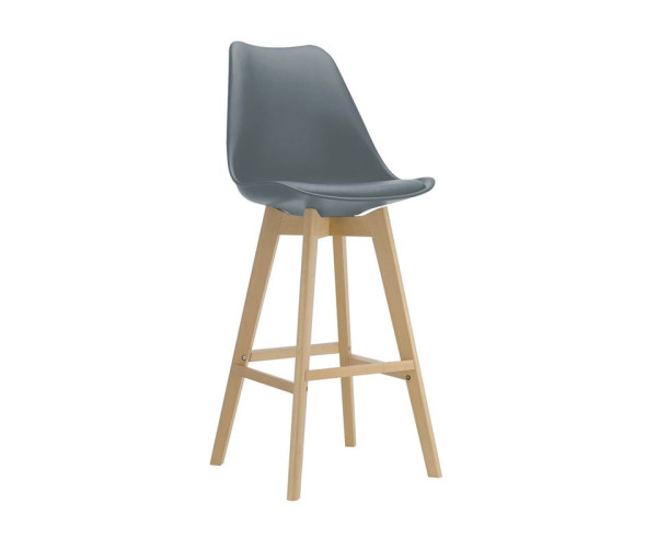 MARTIN Σκαμπό BAR Οξιά Φυσικό, Κάθισμα Η.67cm, PP-Pu Γκρι, Μονταρισμένη Ταπετσαρία MARTIN Σκαμπό BAR Οξιά Φυσικό, Κάθισμα Η.67cm, PP-Pu Γκρι, Μονταρισμένη Ταπετσαρία (ΣΕΤ 4 τεμ)
