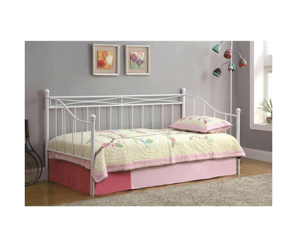 MARIN Set: Daybed με Στρώμα 90x190 + Βοηθητικό Κρεβάτι με Στρώμα 85x185 Μέταλλο Άσπρο MARIN Set: Daybed με Στρώμα 90x190 + Βοηθητικό Κρεβάτι με Στρώμα 85x185 Μέταλλο Άσπρο