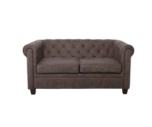 CHESTERFIELD Newport Kαναπές 2Θέσιος Σαλονιού -Καθιστικού, Ύφασμα Antique Look Καφέ CHESTERFIELD Newport Kαναπές 2Θέσιος Σαλονιού -Καθιστικού, Ύφασμα Antique Look Καφέ