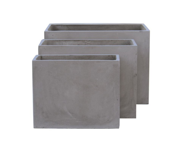 FLOWER POT-2 Set 3 τεμαχίων Cement Grey FLOWER POT-2 Set 3 τεμαχίων Cement Grey