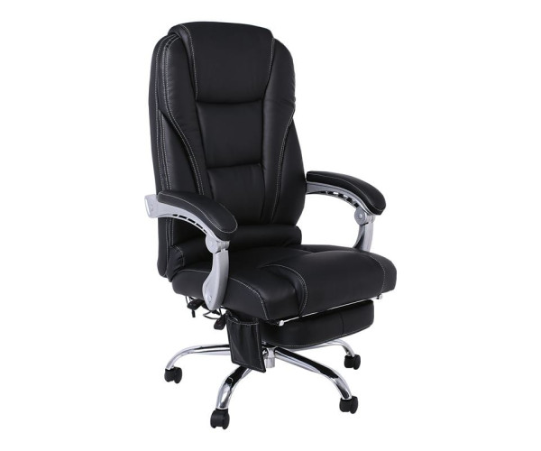 BF8550 Massage Relax Πολυθρόνα Γραφείου Διευθυντή, Βάση Χρώμιο με Υποπόδιο, Pu Μαύρο BF8550 Massage Relax Πολυθρόνα Γραφείου Διευθυντή, Βάση Χρώμιο με Υποπόδιο, Pu Μαύρο