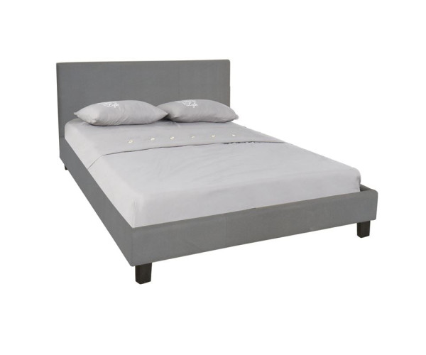 WILTON Κρεβάτι Διπλό, για Στρώμα 160x200cm, Ύφασμα Γκρι WILTON Κρεβάτι Διπλό, για Στρώμα 160x200cm, Ύφασμα Γκρι