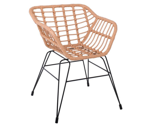 SALSA-S Πολυθρόνα Κήπου, Μέταλλο Βαφή Μαύρο, Wicker Φυσικό (χωρίς μαξιλάρι) SALSA-S Πολυθρόνα Κήπου, Μέταλλο Βαφή Μαύρο, Wicker Φυσικό (χωρίς μαξιλάρι)