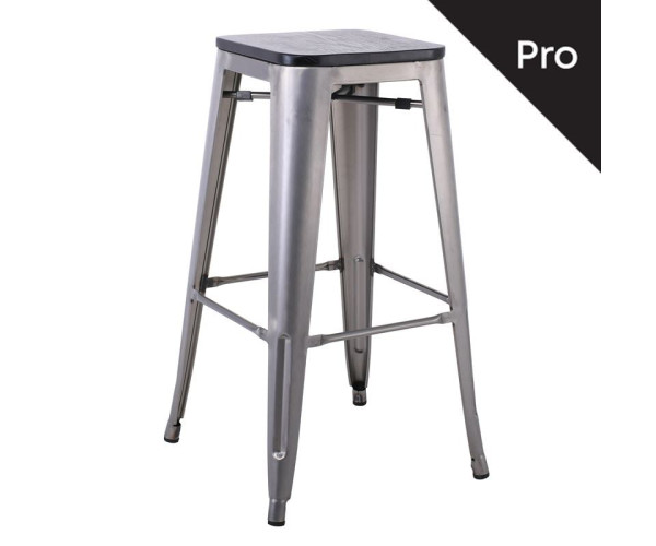 RELIX Wood Σκαμπό Bar-Pro, Απόχρωση Metal με Διακοσμητική Σκουριά, Απόχρωση Ξύλου Μαύρο RELIX Wood Σκαμπό Bar-Pro, Απόχρωση Metal με Διακοσμητική Σκουριά, Απόχρωση Ξύλου Μαύρο