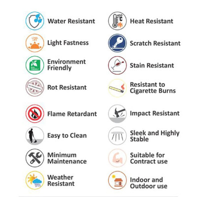 HPL (High Pressure Laminated) Επιφάνεια Τραπεζιού Απόχρωση Rosewood, UV (ΣΕΤ 2 τεμ)