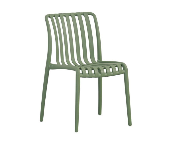 MODA-H Καρέκλα Στοιβαζόμενη, PP - UV Protection, Απόχρωση Πράσινο