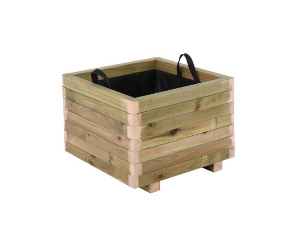 FLOWER POT WOOD Γλάστρα, Εμποτισμού Pine, Απόχρωση Φυσικό, 50x50x36cm FLOWER POT WOOD Γλάστρα, Εμποτισμού Pine, Απόχρωση Φυσικό, 50x50x36cm