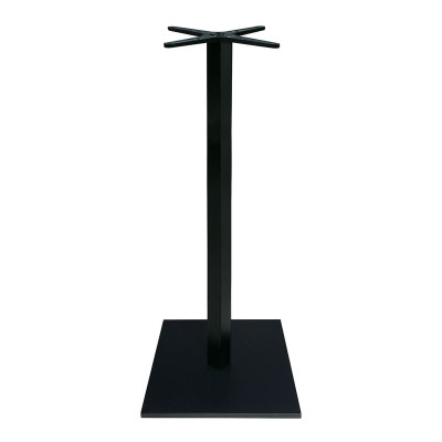 PRATO-W Βάση Τραπεζιού BAR 45x45cm H.93cm Μέταλλο Βαφή Μαύρο με Ρεγουλατόρο / 12,50Kg (ΣΕΤ 2 τεμ)