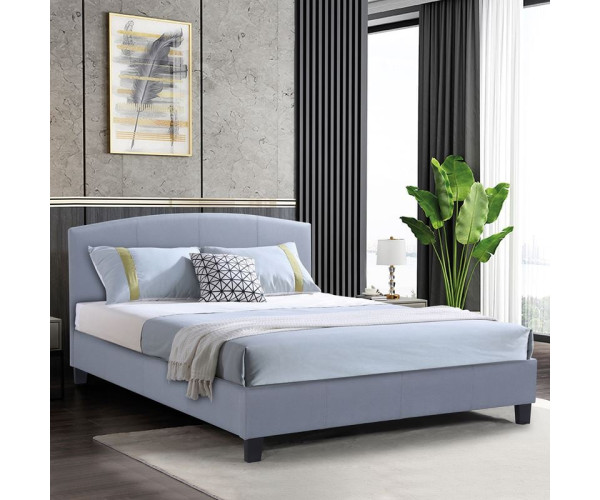 ODEON Κρεβάτι Διπλό για Στρώμα 140x190cm, Ύφασμα Γκρι ODEON Κρεβάτι Διπλό για Στρώμα 140x190cm, Ύφασμα Γκρι