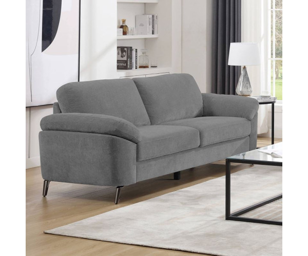 KATRINA Καναπές 3θ - Σαλονιού - Καθιστικού, Ύφασμα Γκρι, K/D