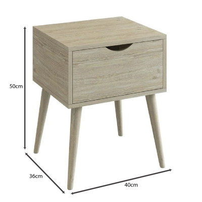 ALIDA Κομοδίνο Απόχρωση Sonoma