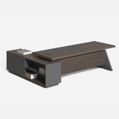 MASTER Γραφείο Δεξιά Γωνία, Απόχρωση Grey Walnut