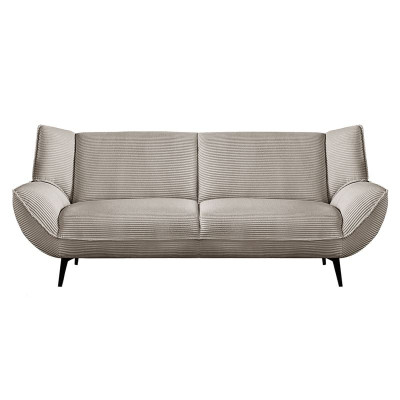 EMERALD Καναπές 3-θέσιος Σαλονιού - Καθιστικού, Ύφασμα Κοτλέ Μπεζ