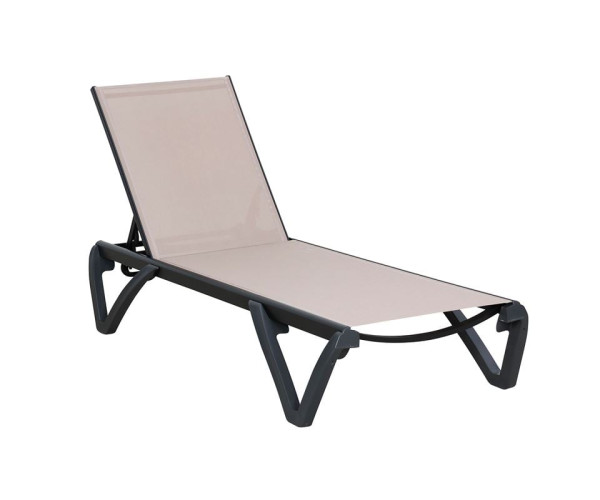 CAPRI K/D Ξαπλώστρα Αλουμίνιο Μαύρο, PP-UV Μαύρο - Textilene Cappuccino CAPRI K/D Ξαπλώστρα Αλουμίνιο Μαύρο, PP-UV Μαύρο - Textilene Cappuccino (ΣΕΤ 2 τεμ)