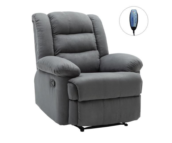 JULIA Massage Πολυθρόνα Relax Σαλονιού - Καθιστικού, Ύφασμα Γκρι JULIA Massage Πολυθρόνα Relax Σαλονιού - Καθιστικού, Ύφασμα Γκρι
