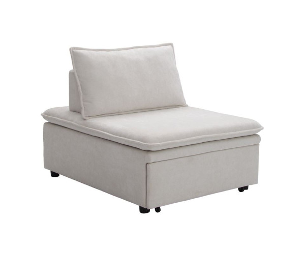 FRANNIE Πολυθρόνα (Καρέκλα) - Κρεβάτι, Σαλονιού-Καθιστικού, Ύφασμα Μπεζ