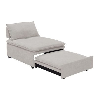 FRANNIE Πολυθρόνα (Καρέκλα) - Κρεβάτι, Σαλονιού-Καθιστικού, Ύφασμα Μπεζ