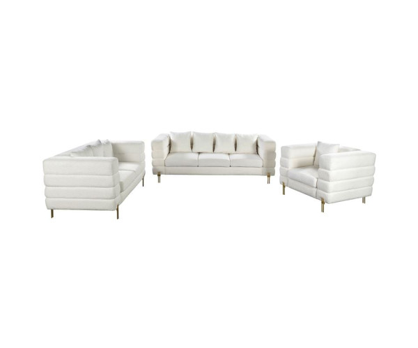 MORRIS Set Σαλόνι - Καθιστικό 3θέσιος + 2θέσιος + Πολυθρόνα Ύφασμα Teddy Άσπρο MORRIS Set Σαλόνι - Καθιστικό 3θέσιος + 2θέσιος + Πολυθρόνα Ύφασμα Teddy Άσπρο