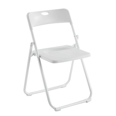 WENDY Καρέκλα Πτυσσόμενη, Μέταλλο Βαφή Άσπρο, PP Απόχρωση Άσπρο (ΣΕΤ 6 τεμ)