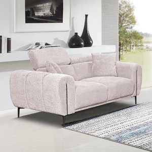 SEVILLE Kαναπές 2Θέσιος Σαλονιού - Καθιστικού, Teddy Ύφασμα Μπεζ