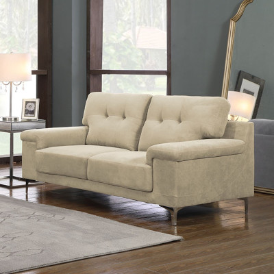 NOTE Kαναπές Σαλονιού - Καθιστικού 2Θέσιος, Ύφασμα Water Repellent Μπεζ