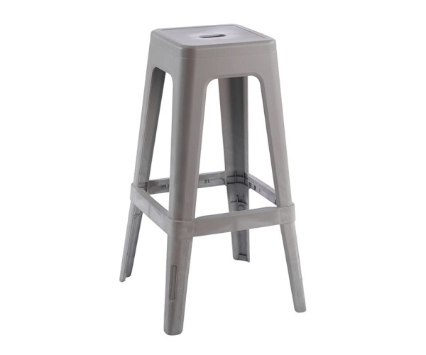 RELIX PP Σκαμπό BAR Στοιβαζόμενο, PP Απόχρωση Sand Beige