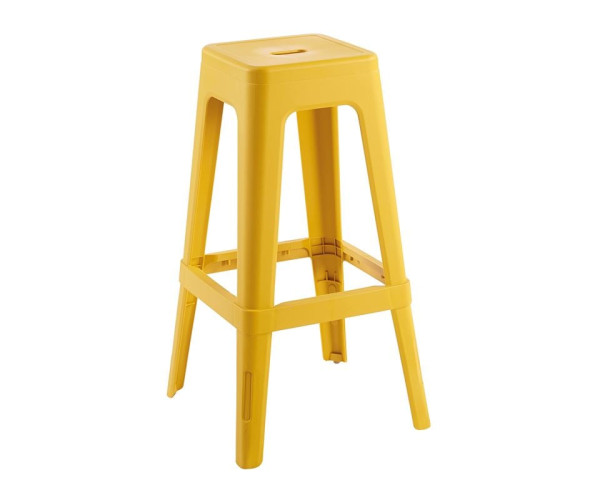 RELIX PP Σκαμπό BAR Στοιβαζόμενο, PP Απόχρωση Κροκί