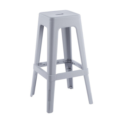 RELIX PP Σκαμπό BAR Στοιβαζόμενο, PP Απόχρωση Γκρι