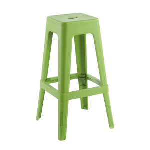 RELIX PP Σκαμπό BAR Στοιβαζόμενο, PP Απόχρωση Lime