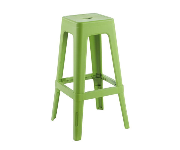 RELIX PP Σκαμπό BAR Στοιβαζόμενο, PP Απόχρωση Lime