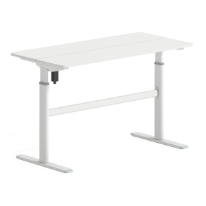 LEVEL Γραφείο Η/Υ Ηλεκτρικό Ρυθμιζόμενο, Πολλαπλών επιλογών ύψους, Άσπρο