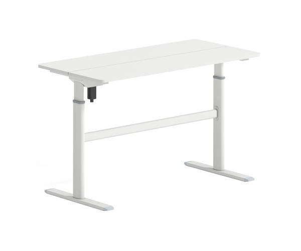 LEVEL Γραφείο Η/Υ Ηλεκτρικό Ρυθμιζόμενο, Πολλαπλών επιλογών ύψους, Άσπρο