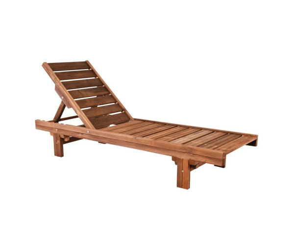 LUGANO Ξαπλώστρα Εμποτισμού Pine, Απόχρωση Καρυδί